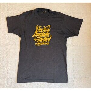 SCREEN STARS 80's VINTAGE NEW HAVEN RAILROAD Men Women T-SHIRT NEW YORK HARTFORD